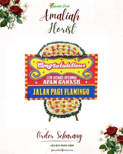 Bunga Papan Congratulation di Glandang